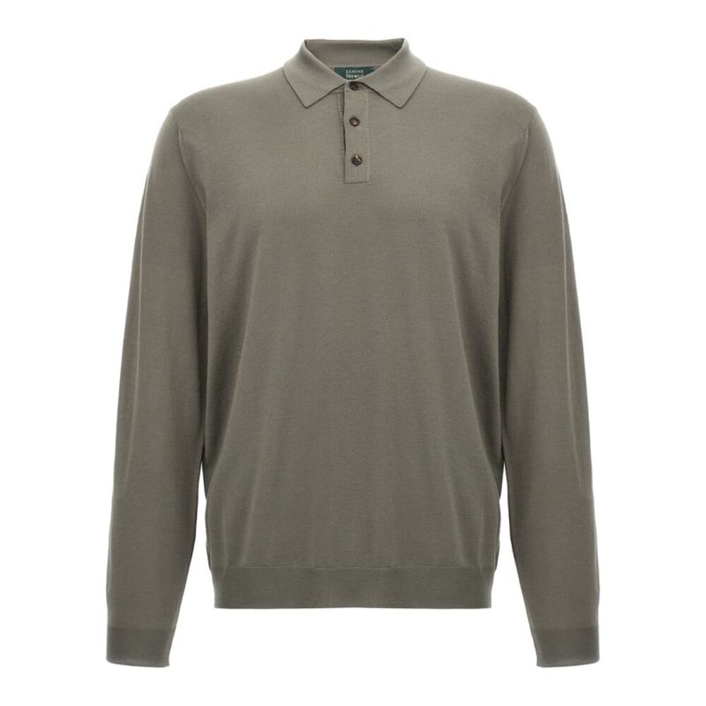 Zanone Men Wool Polo Shirt